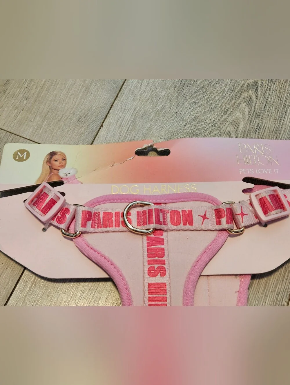 NWT Paris Hilton Pets Love It Pink Dog Harness Size M Medium Padded